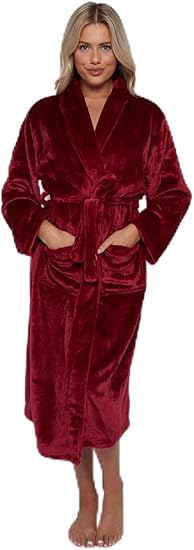 Luxury Unisex Cotton Bath Robe | Soft & Lightweight Absorbent Dressing Gown for Men & Women | Perfect for Spa, Hotel & Home