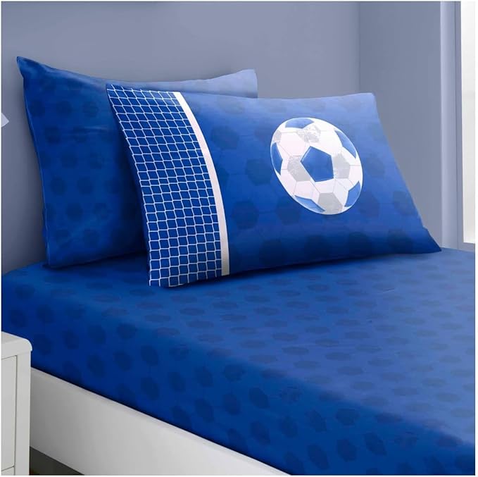 Luxury Kids Single Fitted Sheet & Pillowcase Set | Ultra-Soft, Breathable & Wrinkle-Resistant Bedding | Outer Space Design (91×193cm)