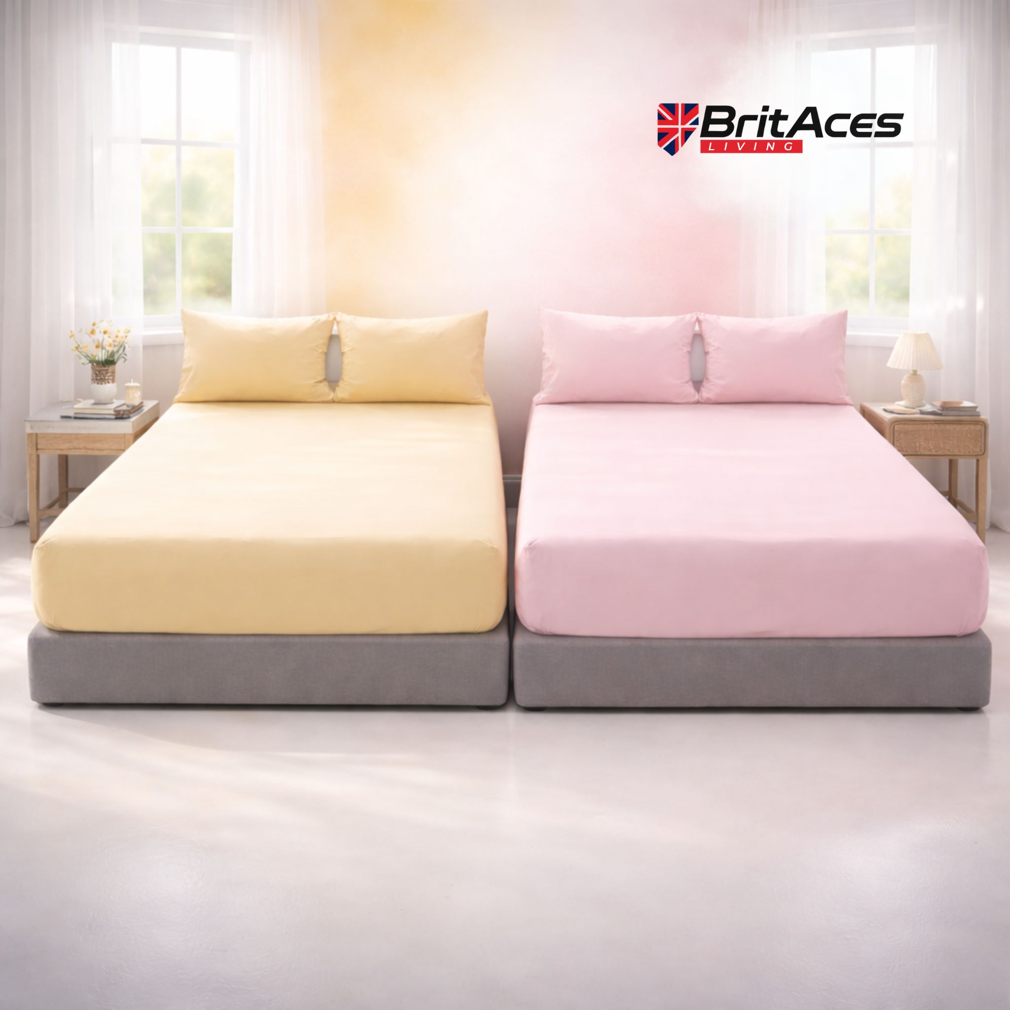 BritAces Luxury Elasticated Corner Deep Fitted Sheet – Ultra Supersoft Breathable Polycotton (25 cm)  Why this works